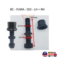 Trailer Fuwa Iso Belakang Wheel Bolt Hub Bolt & Nut Tyre Bolt Tyre Screw 22mmx132mm Black HD 10A 186