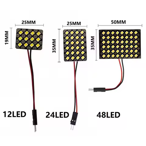 T10 Festoon 12/24/48 SMD 5050 LED Auto Panel light Warm Cool White/Ice Blue BA9S 12V W5W C5W Car Rea