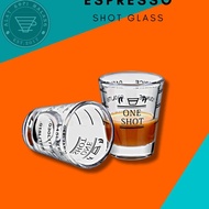 Present Today espresso Shot Glass espresso Shot Glass/espresso Measuring Cup/30 &amp; 60ml espresso Cup