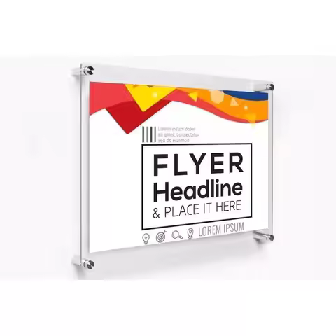 1pc A3 Wall Mounted Acrylic Poster Frames Picture Frames Wall Photo Frames For Picture Acrylic Wall 