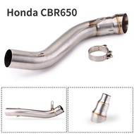 Stainless Steel Motorcycle Exhaust Middle Pipe For Honda CB650F CB650R CBR650F CBR650R Middle Link Pipe Connector
