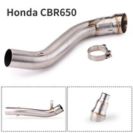 Motorcycle CB650F CB650R CBR650F CBR650R Exhaust Middle Link Pipe Fit 60mm Muffler