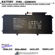 (ส่งฟรี ประกัน 1 ปี) แบตเตอรี่ โน๊ตบุ๊ค Compatible C31N1411 with ASUS ZenBook UX305 UX305F UX305FA U