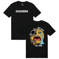 ALEXANDRIA Graphic Print - Unisex 24s Distro T-Shirt Original Premium Emoji Cry T-Shirt/| ALEMOJI002