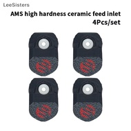 LeeSisters 4Pcs For Bambu AMS Guard Durable Ceramic Inlet Ring Protector 3d Printer Parts For Bambu 