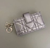 Lady Dior 多層卡包銀灰色 Dior card holder wallet
