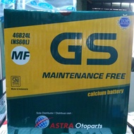 Car Battery / Battery Gs Astra Type Gs Mf 46B24L / Ns60L 12V 45Ah