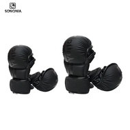 SONONIA Boxing Gloves, Padded Protective Bandages for Joints, MMA Training Gloves, MMA Half-finger G