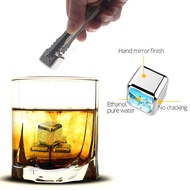 Stainless Steel Ice Cubes, Reusable Chilling Stones for Whiskey Wine, Keep Your Drink Cold Longer