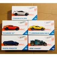 Hot Wheels ID Bundle lot of 5 2 Nissan GT-R, 18 Camaro Ss, Lamborghini Miura, Hyuara Roadster