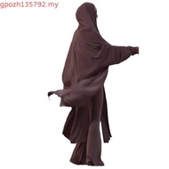 Gs Umrah Hajj Abaya Black Ayra Mumah Set Khimar Simple Luxurious ML XL XXL Crinkel