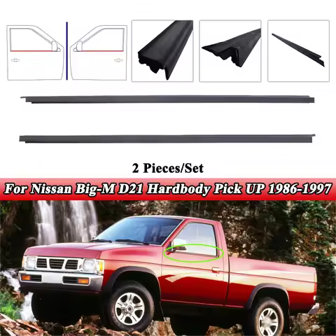 For Nissan D21 2Pcs Car Window Weather Strip For Nissan Big-M D21 Hardbody Pick UP 1986-1997 Waterpr