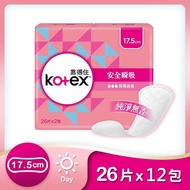 【Kotex 靠得住】商品預計於5/22陸續出貨 安全瞬吸護墊 加長無香17.5cm 26片x12包