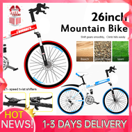 【Free Gift】26 Inch Cycling Mountain Bicycles Foldable 21 Speeds Bicycle for Teenager Adults Riding Bike Anti-Shock Suspension Outdoor Sport Bike MTB Double Disc Brake Full Suspension Basikal Dewasa Basikal Sukan basikal dewasa murah gila 脚踏车 自行车