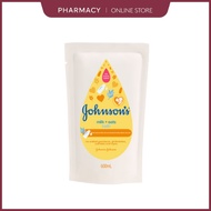 JOHNSON'S BABY MILK + OATS BATH 600ML REFILL