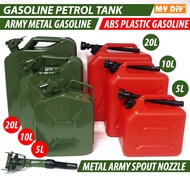 Petrol Tank Gasoline Fuel Tank Army Tank Gasoline Petrol Tank Fuel Metal Tank Tong Minyak Petrol Air