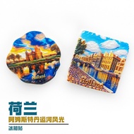 Netherlands Amsterdam Canal Castle Landscape Refrigerator Stickers Three-Dimensional Embossed Magnet