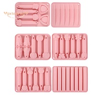 6 Pcs Crayon Molds Safe Crayon Silicone Mold Silicone Molds 3D Cavity Crayon Melting Molds Assorted 
