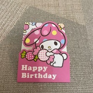 (台灣製）Melody-Sanrio-生日賀卡