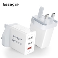 Essager 30W Quick Charge 3.0 USB Charger QC3.0 QC Fast Charger Multi Plug Wall Mobile Phone Charger