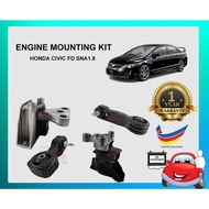 Honda Civic FD  SNA 1.8 Engine Mounting Kit Set Automatic  - 4pcs - 1set