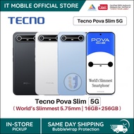 TECNO POVA Slim 5G Curved Smartphone 16(8+8)GB RAM + 256GB ROM Mediatek Dimensity 6400 5G NFC