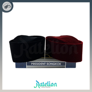 Peci Kopiah Songkok SUSUN AWANG NON AC Tinggi 8 9 / Peci Kopiah Hitam Merah Maroon Polos / Kopeah Be