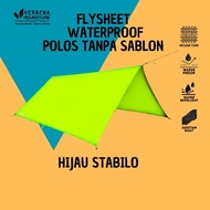 3x4 waterproof flysheet, 4x6 waterproof flysheet, plain without screen printing from Verbena Adventu