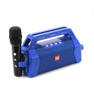 全城熱賣 - 無線麥克風藍牙低音炮(藍色)