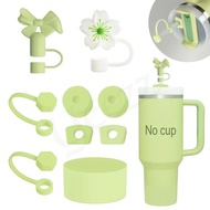 Grapefruit Orange Cup, Transparent Pink, Shining Ice Cream Cup Accessory Set, Including 6 Silicone S