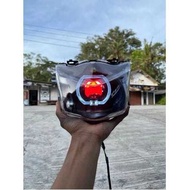 MATRIX X1 BILED HEADLIGHT REFLECTOR SUPER BRIGHT 3-INCH CARBONBEAT