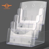 [CloudsMiles.th] A5 Acrylic Brochure Display Stand Rack Flyer Holder Magazine Organizer