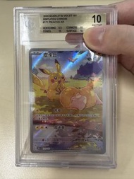 鴨皮 Pokemon 2025 寶可夢 比卡超AR 鑑定 BGS 10