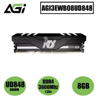 AGI UD848 8GB / 32GB (16GB x2) DDR4 CL18 1.35V UDIMM 3600Mhz Ram