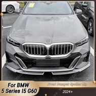 For BMW 5 Series G60 i5 M60 Sedan G61 Touring M Sport 2024+ Car Front Bumper Lip Spoiler Splitter Di
