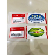 Honda JDM Globe Star Sticker Set