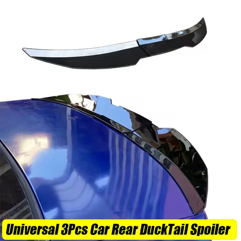 3Pcs Car DuckTail ABS Rear Spoiler Highkick Adhesive For BMW Accessories E36 E46 E90 E92 F30 G20 E39