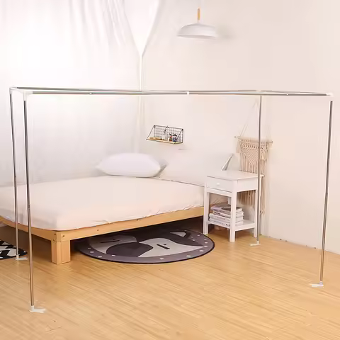 Student dormitory retractable bracket dormitory bed up and down bed shading bed curtain mosquito net