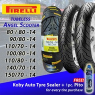 PIRELLI Angel Scooter RIM14 Tubeless Tires ( 80/80-14 , 90/80-14 , 110/70-14 , 110/80-14, 100/80-14