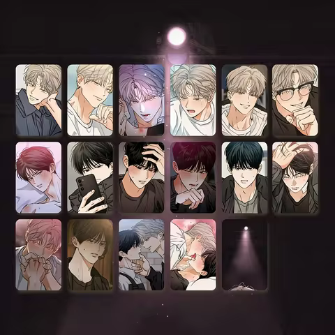 16 Pcs/Set Stage Behind BL Manhwa Photocards - Manhwa Character Double-Sided LOMO Cards Perfect Gift