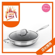 Buffalo TOROS 32CM HONEY COMB WOK (LONG HANDLE)