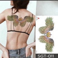 Sticker Tattoo Tato Tatto Temporer Temporary Tahan Air Anti Air Motif NAGA BESAR HITAM Dada