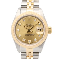 【二手】ROLEXDatejust 10P 鑲鑽 W 字頭 69173G CH/NP K18（黃金）不鏽鋼 Datejust 10P 鑲鑽 W 字頭女錶