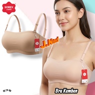 J578 Sorex Bra Kemben Foam No Wire Cup B Three Hooks Size M - XXL (34-40)