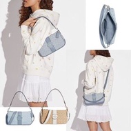 美國直送~Coach Signature Jacquard Lonnie Baguette 2用袋
