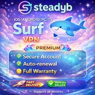 Surfshark VPN Premium Account - PC / Mobile / TV | 105 Countries | VPN Privacy | Secure Internet Acc