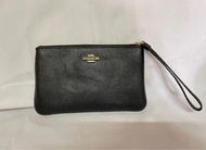 ［全新］Coach經典馬車金屬logo大手提銀包