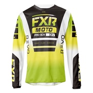 FXR jersey Motorcycle riding clothes bike Quick Dry MTB Green Jersey Racing for men LongSleeve
