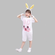 Children Bunny Costume Animal Costume Toddler Little White Rabbit Costume Cartoon Bunny Dance Costum