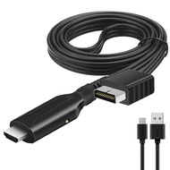 Wiistar PS2 to HDMI Converter Adapter PS2 HDMI Cable 1m/3.2ft Video Converter for HDTV HDMI Monitor 